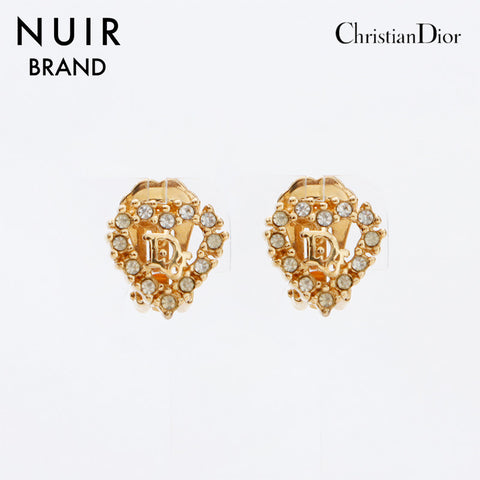 Christian Dior vintage Roucles d'oreilles en ruine Gold WS8980