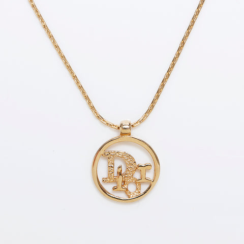 克里斯蒂安·迪奥（Christian Dior）徽标水钻复古手镯金WS8984