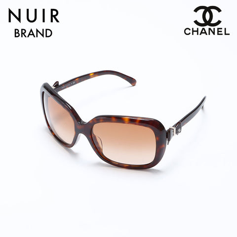【美品】CHANEL シャネル サングラス リボン レディース CHANEL】シャネル サングラス ブラック ホワイトリボンモチーフ