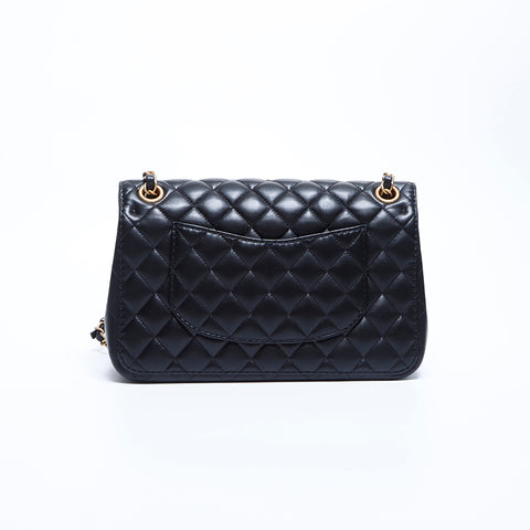 Chanel Chanel 30th Matelasse Chain Bager Sac Black WS9000