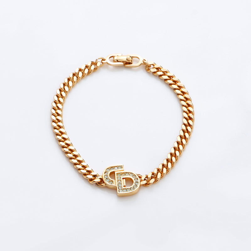 クリスチャンディオール Christian Dior ロゴ チェーン ブレスレット