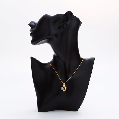 克里斯蒂安·迪奥（Christian Dior）徽标水钻老式项链金WS9017