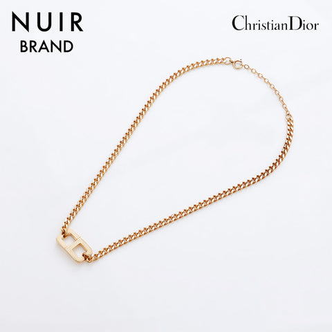 Christian Dior Logo Chain Collier Gold WS9019