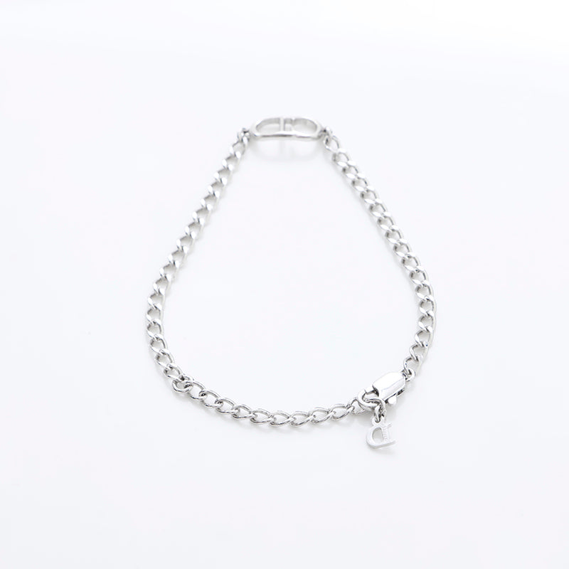 クリスチャンディオール Christian Dior ロゴ ブレスレット シルバー