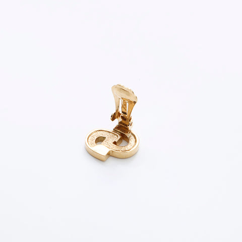 克里斯蒂安·迪奥（Christian Dior）徽标水钻耳环金WS9029