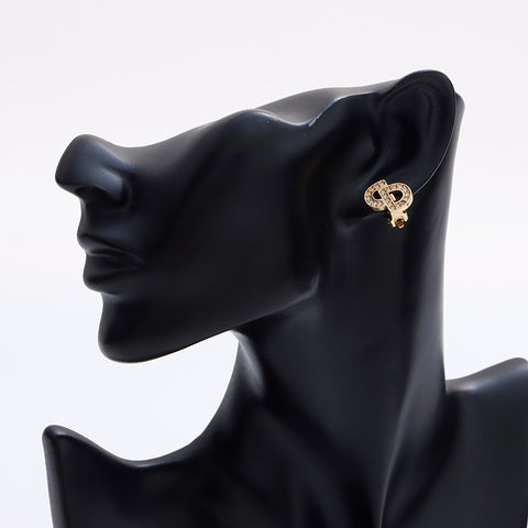 克里斯蒂安·迪奥（Christian Dior）徽标水钻耳环金WS9029