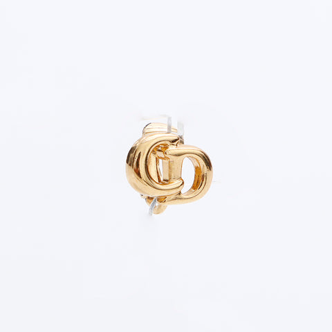 基督教迪奥徽标耳环金WS9030