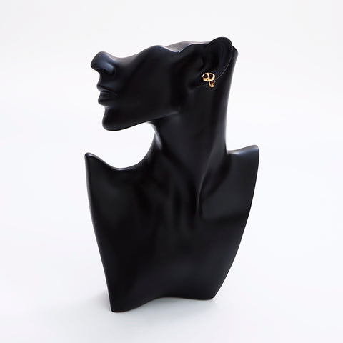 基督教迪奥徽标耳环金WS9030