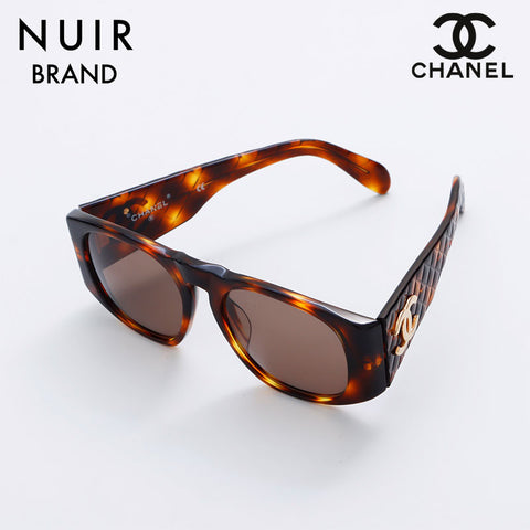 香奈儿Coco Mark Matelasse太阳镜棕色WS9034