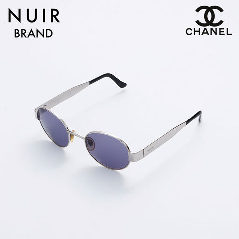 シャネル CHANEL サングラス シルバー ネイビー WS9035