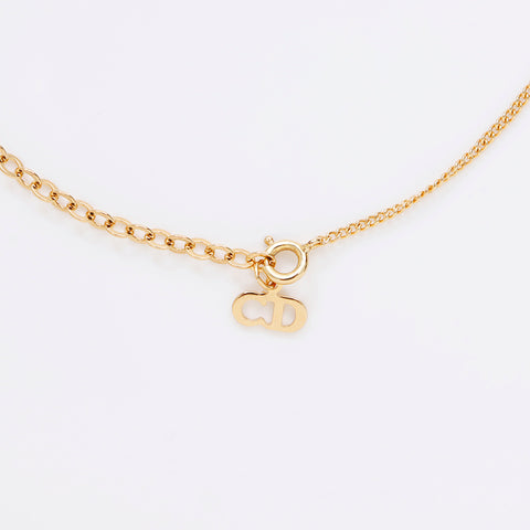 基督教Dior CD徽标复古项链金WS9060