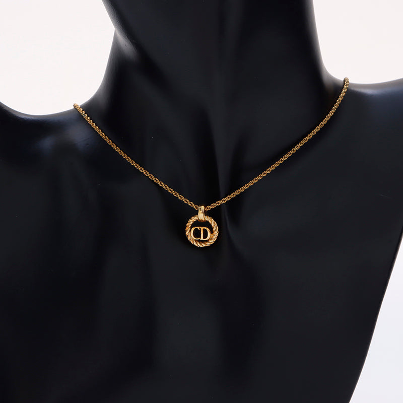 Dior クリスチャンディオール　CDロゴ ゴールド ネックレス 極美品 クリスチャンディオール Christian Dior CD ロゴ