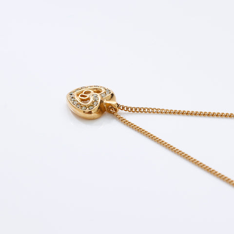 Christian Dior CD logo Collier or WS9066