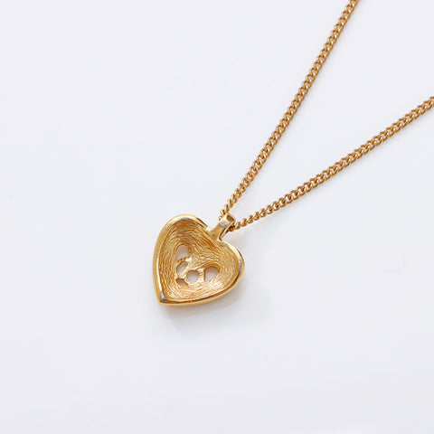 Christian Dior CD logo Collier or WS9066
