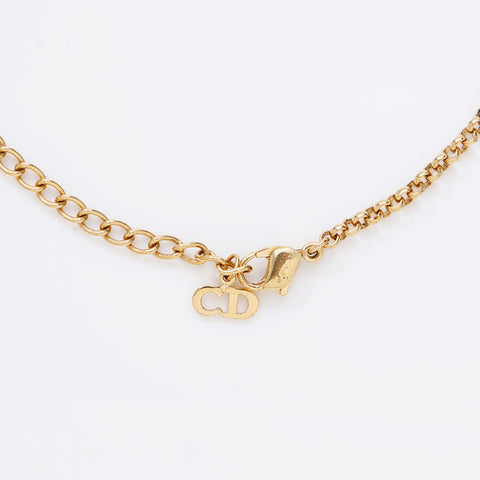 克里斯蒂安·迪奥（Christian dior Heart）水钻项链黄金WS9067