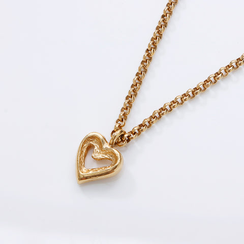 克里斯蒂安·迪奥（Christian dior Heart）水钻项链黄金WS9067