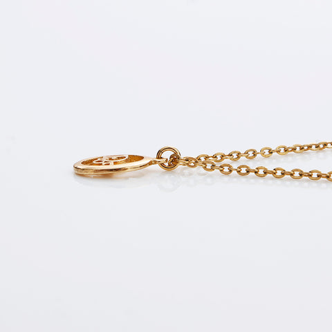 Christian Dior Logo Collier Vintage Gold WS9075