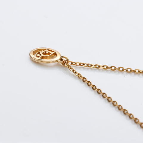 Christian Dior Logo Collier Vintage Gold WS9075
