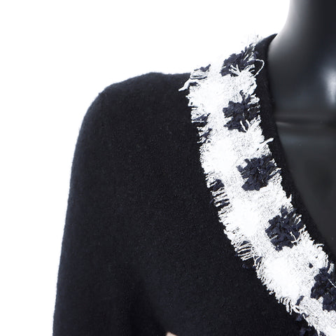 Chanel Chanel 2005 Pull à manches longues en tricot noir WS9088