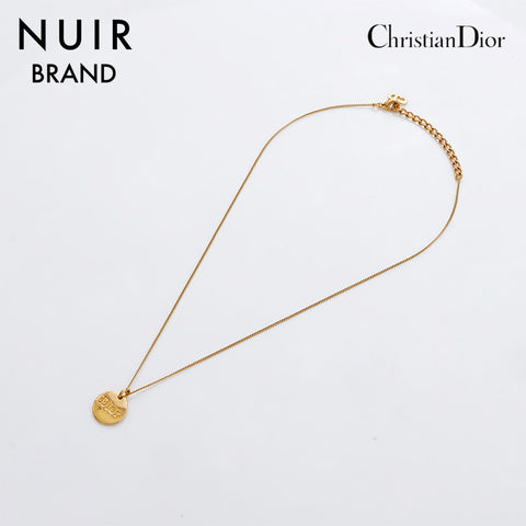 Christian Dior Logo Collier Vintage Gold WS9096