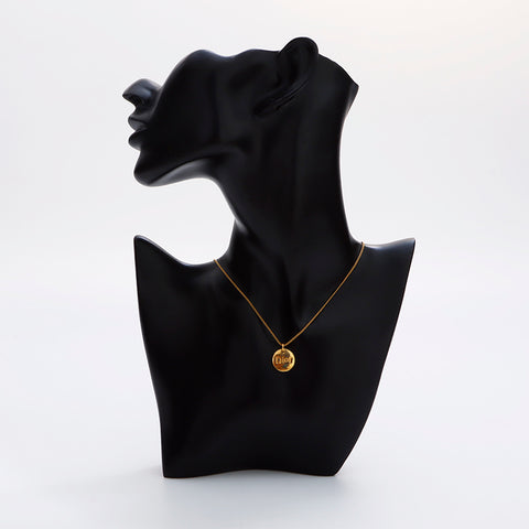 Christian Dior Logo Collier Vintage Gold WS9096