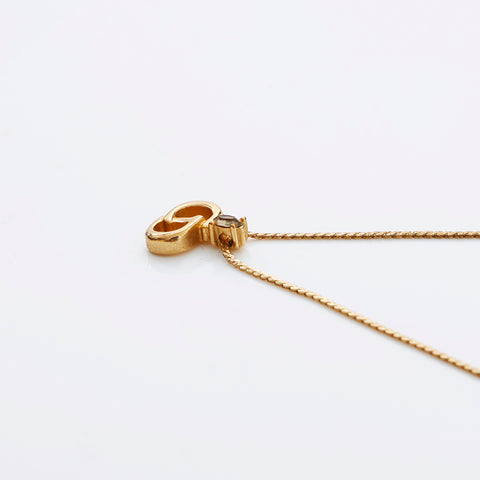 Christian Dior CD Logo Rhingestone Collier vintage Gold WS9100