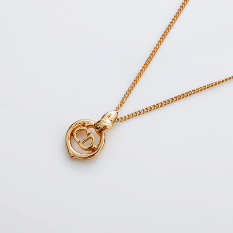 Christian Dior CD Logo Collier Vintage Gold WS9102