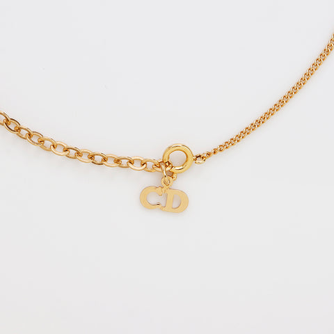 Christian Dior CD Logo Collier Vintage Gold WS9102