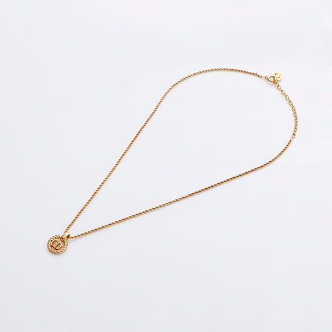 Christian Dior CD Logo Collier Vintage Gold WS9104