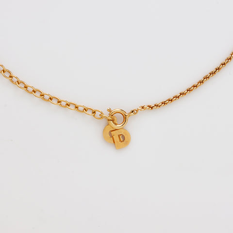 Christian Dior CD Logo Collier Vintage Gold WS9104