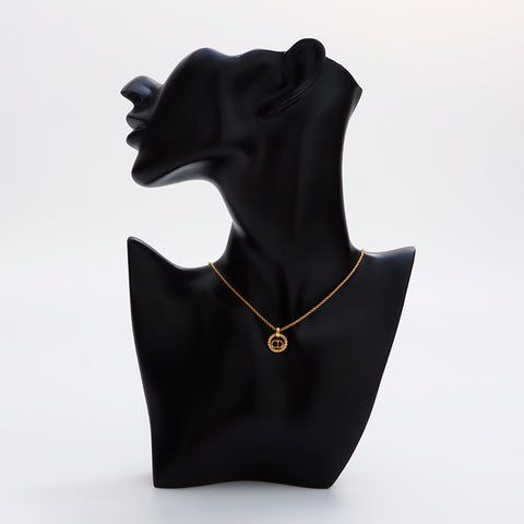 Christian Dior CD logo vintage Collier or WS9104