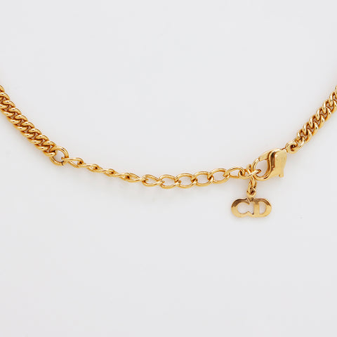 Christian Dior Collier vintage strass or WS9105