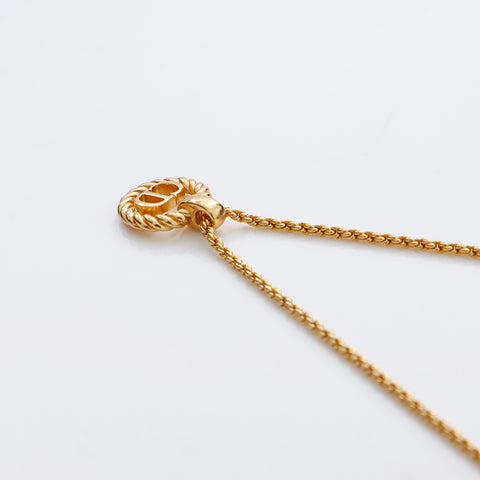 Christian Dior CD Logo Collier Vintage Gold WS9107