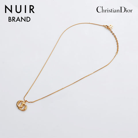 Christian Dior CD Logo Collier Vintage Gold WS9110