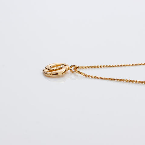 Christian Dior CD Logo Collier Vintage Gold WS9110