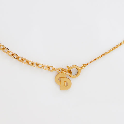 Christian Dior CD Logo Collier Vintage Gold WS9110