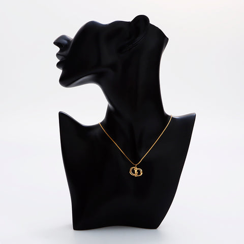 Christian Dior CD Logo Collier Vintage Gold WS9110