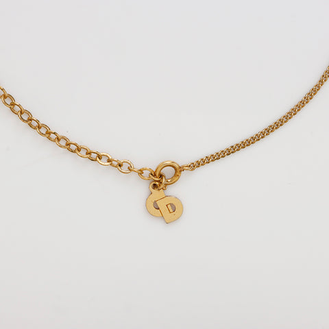 Christian Dior CD logo Collier or WS9123