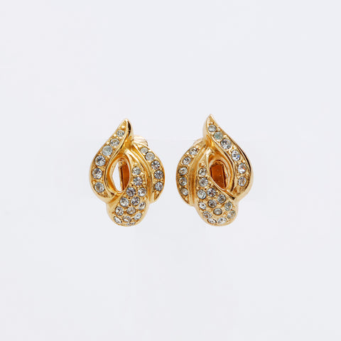 Boucles d'oreilles en strass dior chrétiennes WS9131