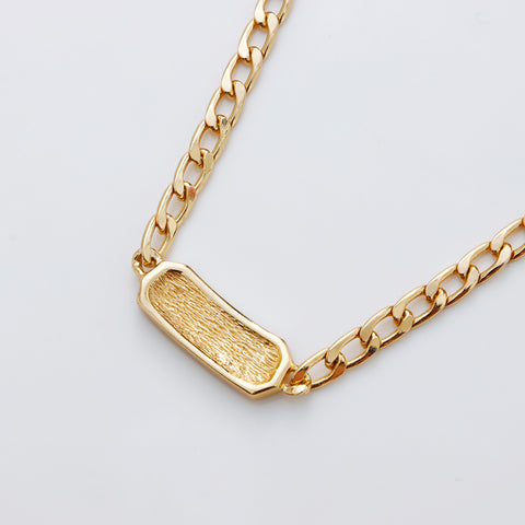 基督教Dior Rhinestone CD徽标项链金WS9132