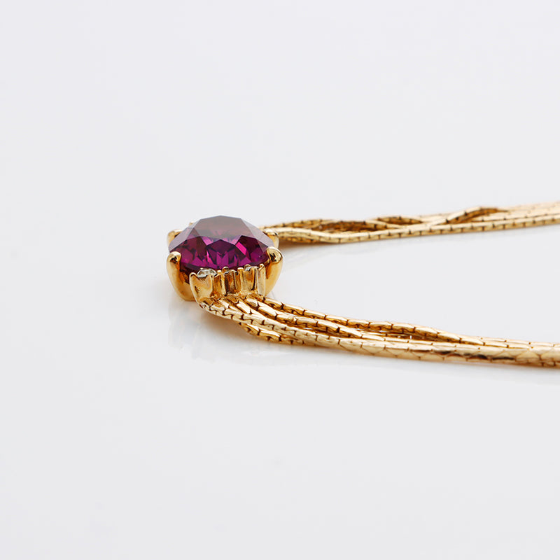 美品 Dior クリスチャンディオール ロゴ ストーン ゴールド ネックレス クリスチャンディオール Christian Dior ラインストーン CD ロゴ