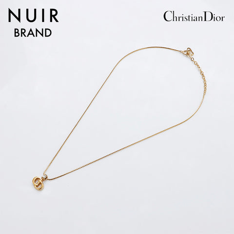 クリスチャンディオール Christian Dior CD ロゴ ラインストーン ネックレス ゴールド WS9138 – NUIR VINTAGE