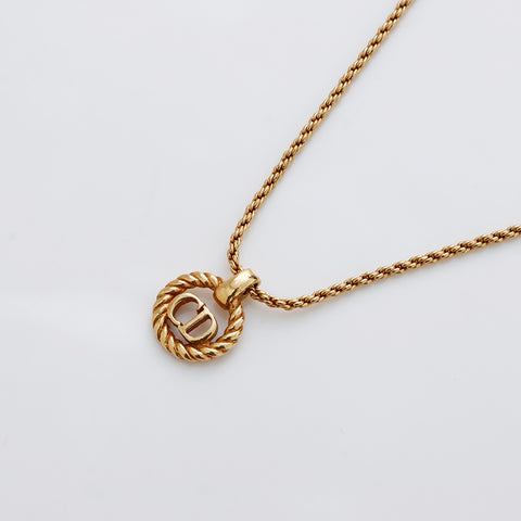 基督教Dior CD徽标项链Gold WS9139
