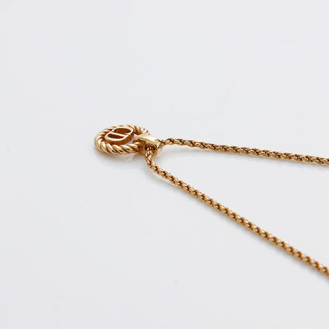 基督教Dior CD徽标项链Gold WS9139