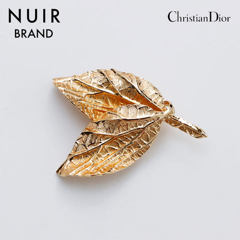 クリスチャンディオール Christian Dior 葉っぱ ブローチ ゴールド WS9145 – NUIR VINTAGE