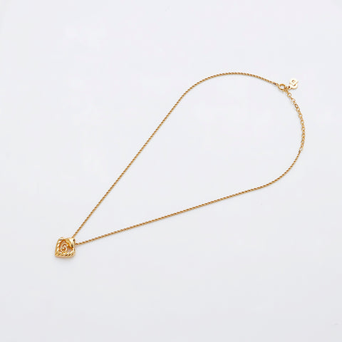 Christian Dior CD logo coeur Collier or WS9146