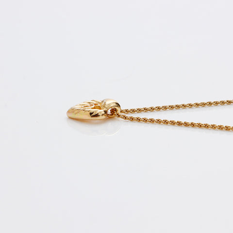Christian Dior CD logo coeur Collier or WS9146