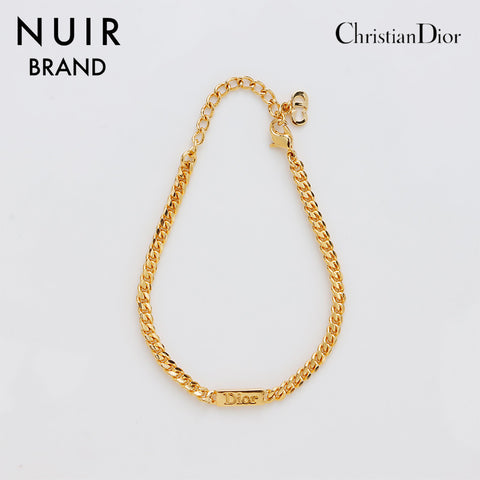 クリスチャンディオール Christian Dior チェーン ヴィンテージ ブレスレット ゴールド WS9154