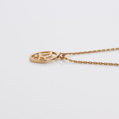 Christian Dior Vintage logo Collier or WS9162