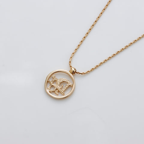 Christian Dior Vintage logo Collier or WS9162